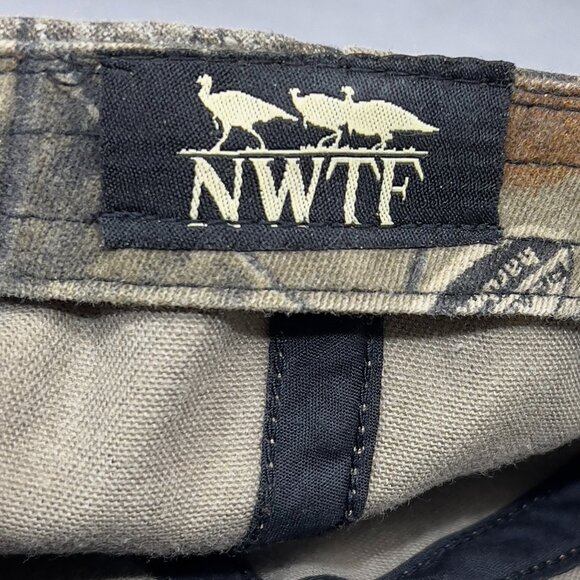 NWTF Strapback Cap Hat OC Outdoor Realtree Green Camouflage Turkey Hunting Mens - Picture 10 of 14